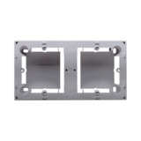 KONTAKT SIMON - Puszka natynkowa płytka (31mm) podwójna; stal inox - MPN2/21