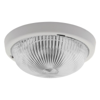 KANLUX - PLAFONIERA HERMETYCZNA 1XE27 MAX.100W KLOSZ SZKLANY IP44 BIAŁA SANGA DL-100 - 8050