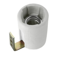 KANLUX - OPRAWKA CERAMICZNA E14 Z BLASZKĄ MONTAŻOWĄ HLDR-E14-F - 2173