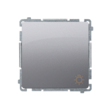 KONTAKT SIMON - Przycisk światło (moduł) 16AX, 250V~, zaciski śrubowe; stal inox - BMS1A.01/21