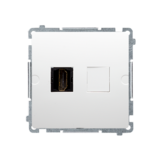 KONTAKT SIMON - GNIAZDO HDMI POJEDYNCZE BIAŁY SIMON BASIC - BMGHDMI.01/11