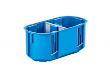 SIMET - PUSZKA PODTYNK FI 2X60X63 PODWÓJNA DO PUSTYCH ŚCIAN GIPS GŁĘBOKA NIEBIESKI MULTIBOX P2X60D - 32092203