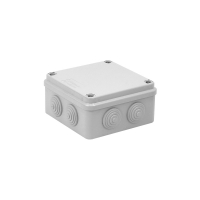 ELEKTROPLAST OPATÓWEK - PUSZKA NATYNK 108X108X56MM Z DŁAWICAMI IP65 HERMETYCZNA SZARY PH-1A,3 - 28.13