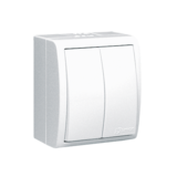 KONTAKT SIMON - ŁĄCZNIK ŚWIECZNIKOWY BRYZGOSZCZELNY ZACISKI ŚRUBOWE 10AX 250V IP54 BIAŁY AQUARIUS - AQW5/11