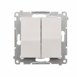 KONTAKT SIMON - ŁĄCZNIK ŚWIECZNIKOWY ZACISKI AUTOMATYCZNE 10AX 250V BIAŁY SIMON 54 - DW5.01/11