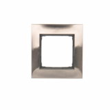KONTAKT SIMON - RAMKA POJEDYNCZA METALOWA IP20/IP44 INOX SIMON 54 - DR1/61