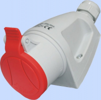 ELEKTROMET DZIERŻONIÓW - GNIAZDO STAŁE MINI GSM 16A 400V 3P+N+Z 6/5 - 921860