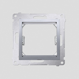 KONTAKT SIMON - Adapter (przejściówka) na osprzęt standardu 45 × 45 mm; srebrny mat  *Do gniazd teleinformatycznych Simon Connect - DA45.01/43