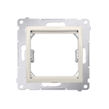 KONTAKT SIMON - Adapter (przejściówka) na osprzęt standardu 45 × 45 mm; kremowy  *Do gniazd teleinformatycznych Simon Connect - DA45.01/41