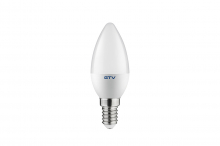 GTV - ŹRÓDŁO ŚWIATŁA LED E14 C30 3W 200LM 3000K ŚWIECZKA ODPOWIEDNIK 20W - LD-SMGC30B-30