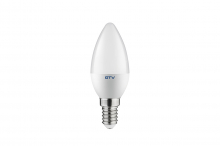 GTV - ŹRÓDŁO ŚWIATŁA LED E14 C30 6W 470LM 3000K ŚWIECZKA ODPOWIEDNIK 40W - LD-SMGC30B-60