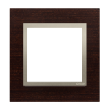 KONTAKT SIMON - Ramka 1-krotna Nature-Drewno, ZŁOTE WENGE, IP20/IP44* (*IP44-należy zastosować uszczelkę ramki DUN1) - DRN1/85