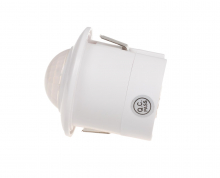 F&F - Czujnik ruchu PIR 360°, Un=230V AC, P=300W, montaż sufitowy, biały - DR-07