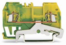 WAGO - ZŁĄCZKA PE 2-PRZEWODOWA 1,5 MM2 ŻÓŁTO-ZIELONA. - 279-907