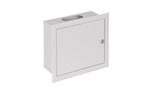 SABAJ - ROZDZIELNIA MODUŁOWA METAL NATYNK 12 MODUŁÓW IP31 310X265X130 BIAŁY Z ZAMKIEM  - RP 12 Z