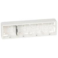 LEGRAND - PUSZKA POJEDYNCZA NATYNKOWA POZIOMA 10 MODUŁÓW 40MM BIAŁY MOSAIC - 080284