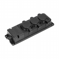 ORNO - Rozgałęźnik bryzgoszczelny i odporny na uderzenia, IP44, 3x2P+Z, 16A, 230V AC, gumowy, uniepalniony - OR-AE-13166