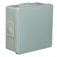 ZAKŁAD PRODUKCYJNO - HANDLOWY "ELEKTRO-PLAST" SPÓŁKA Z OGRANICZONĄ ODPOWIEDZIALNOŚCIĄ - PUSZKA N/T 86X86X40MM IP55 DEKIEL KLIK-KLAK POPIEL VP 001-03. - 61.103