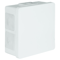 ZAKŁAD PRODUKCYJNO - HANDLOWY "ELEKTRO-PLAST" SPÓŁKA Z OGRANICZONĄ ODPOWIEDZIALNOŚCIĄ - PUSZKA NATYNK 86X86X40MM BEZ ZACISKÓW DEKIEL KLIK-KLAK IP55 BIAŁY VP 002-01 - 61.107