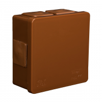 ZAKŁAD PRODUKCYJNO - HANDLOWY "ELEKTRO-PLAST" SPÓŁKA Z OGRANICZONĄ ODPOWIEDZIALNOŚCIĄ - PUSZKA N/T 86X86X40MM IP55 DEKIEL KLIK-KLAK BRĄZ VP 002-02. - 61.108