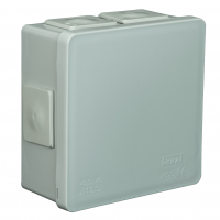 ZAKŁAD PRODUKCYJNO - HANDLOWY "ELEKTRO-PLAST" SPÓŁKA Z OGRANICZONĄ ODPOWIEDZIALNOŚCIĄ - PUSZKA N/T 86X86X40MM IP55 DEKIEL KLIK-KLAK POPIEL VP 002-03. - 61.109