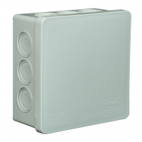 ZAKŁAD PRODUKCYJNO - HANDLOWY "ELEKTRO-PLAST" SPÓŁKA Z OGRANICZONĄ ODPOWIEDZIALNOŚCIĄ - PUSZKA NATYNK 86X86X40MM BEZ ZACISKÓW DEKIEL KLIK-KLAK IP55 POPIEL VP 003-03 - 61.115