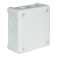 ELEKTROPLAST OPATÓWEK - PUSZKA NATYNK 98X98X42MM BEZ ZACISKÓW DEKIEL NA 4 WKRĘTY IP55 BIAŁY VP 042-01 - 61.143
