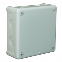 ELEKTROPLAST OPATÓWEK - PUSZKA N/T 118X118X46 IP55 BEZ ZACISKÓW DEKIEL NA 4 WKRĘTY POPIEL VP 052-03. - 61.161