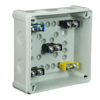 ELEKTROPLAST OPATÓWEK - PUSZKA N/T 118X118X46 IP55 Z ZACISKAMI DEKIEL NA 4 WKRĘTY POPIEL VP 052-53. - 61.164
