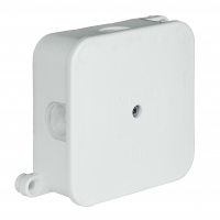 ZAKŁAD PRODUKCYJNO - HANDLOWY "ELEKTRO-PLAST" SPÓŁKA Z OGRANICZONĄ ODPOWIEDZIALNOŚCIĄ - PUSZKA N/T 88X88X40MM IP44 400V DEKIEL NA WKRĘT PUSTA BIAŁA VP 061-01. - 61.169