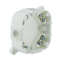 ZAKŁAD PRODUKCYJNO - HANDLOWY "ELEKTRO-PLAST" SPÓŁKA Z OGRANICZONĄ ODPOWIEDZIALNOŚCIĄ - PUSZKA NATYNK 88X88X40MM Z ZACISKAMI DEKIEL NA 4 WKRĘTY IP44 BIAŁY VP 074-51 - 61.175