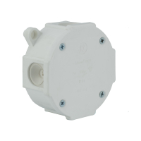 ZAKŁAD PRODUKCYJNO - HANDLOWY "ELEKTRO-PLAST" SPÓŁKA Z OGRANICZONĄ ODPOWIEDZIALNOŚCIĄ - PUSZKA NATYNK 79X79X37MM BEZ ZACISKÓW DEKIEL NA 4 WKRĘTY IP44 BIAŁY VP 075-01 - 61.177