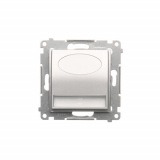 KONTAKT SIMON - Oprawa oświetleniowa LED, 14 V DC, 0.42 W, białe ciepłe 3100 K; srebrny mat !Wymagany zasilacz 14V - DOS14.01/43