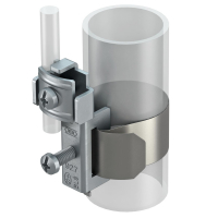 OBO - OBEJMA TAŚMOWA UZIEMIAJĄCA DO RUR 3/8-4 CALE STAL NIERDZEWNA 40CM - 5057523