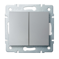 KANLUX - Łącznik dwugrupowy świecznikowy LOGI 02-1010-143 sr   - 25185