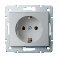 KANLUX - Gniazdo zasilające pojedyncze Schuko LOGI 02-1220-143 sr   - 25204