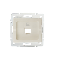 KANLUX - ADAPTER GNIAZDO KOMPUTEROWE POJEDYNCZE (RJ45 JACK) BEZ GNIAZDA KREMOWY LOGI. - 25927
