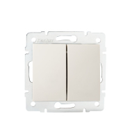 KANLUX - Łącznik dwugrupowy świecznikowy LOGI 02-1010-103 kr   - 25126