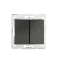 KANLUX - Łącznik dwugrupowy świecznikowy LOGI 02-1010-141 gr   - 25244