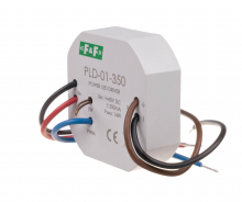 F&F - Zasilacz LED mocy nap. wej. 5÷40V DC, montaż w puszce O60, 350W - PLD-01-350