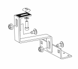 CORAB - SYSTEM MOCOWANIA DO DACHÓWKI CERAMICZNEJ 1 kW D017 D015 PION KLIK /10 SZT.UCHWYT+KPL.ŚRUB/ - XFS_D017.1