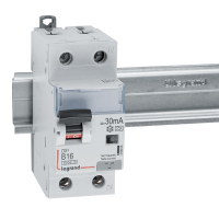 LEGRAND - WYŁĄCZNIK RÓŻNICOWY Z CZŁONEM NADPRĄDOWYM B 16A/30MA 2 BIEGUNY TYP A P312 - 410965