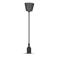 V-TAC - VT-7228 Lampa Wisząca / Trzonek:E27/ Czarny - 3478