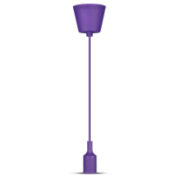 V-TAC -  Lampa Wisząca / Trzonek:E27/ Purpurowy - 3483