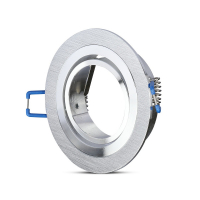 V-TAC - VT-782 Oprawa wpuszczana Spot / Trzonek:1xGU10 / Okrągła / Polerowane aluminium - 3600