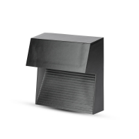 V-TAC - VT-1172 3W Oprawa Schodowa LED / Barwa:4000K / Obudowa: Czarna - 1399