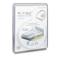 V-TAC - VT-8067 3W Taśma LED z czujnikiem ruchu / Zestaw / Barwa:4500K - 2549