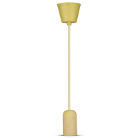 V-TAC - VT-7668 Lampa Wisząca / Trzonek:E27 / Gips / Żółty - 3745
