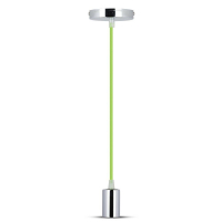V-TAC - VT-7338 Lampa wisząca / oprawka chrom + przewód Zielony - 3785