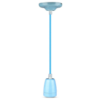 V-TAC - VT-7998 Lampa wisząca / Oprawka: Porcelanowa  / Trzonek:E27 / Niebieski - 3806